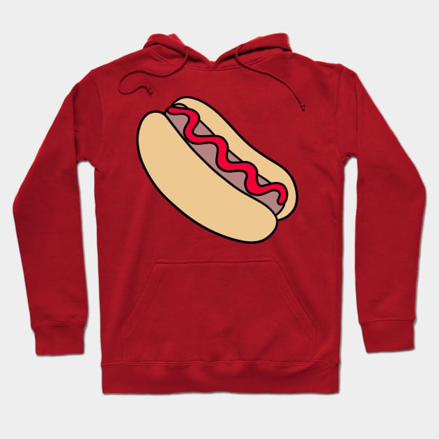 Hotdog with Ketchup Hoodie by saradaboru